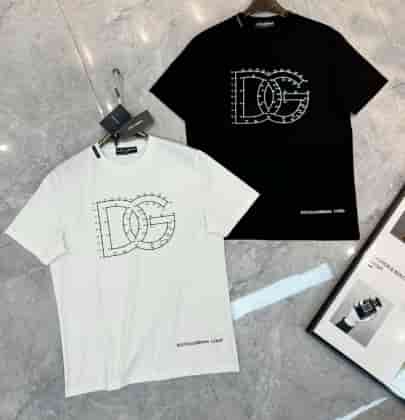 DOLCE&GABBANA Logo Trendy Short Sleeved Shirt AA75082006