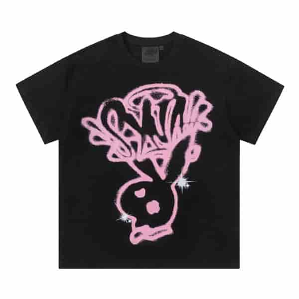 Syna Simple Spray Painted Printed T-shirt AO55055041