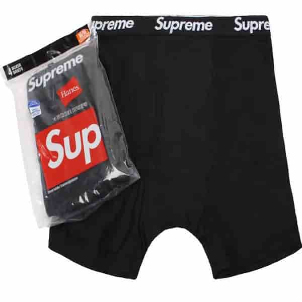 Supreme Black Minimalist Four Cornered Pants AO48060011