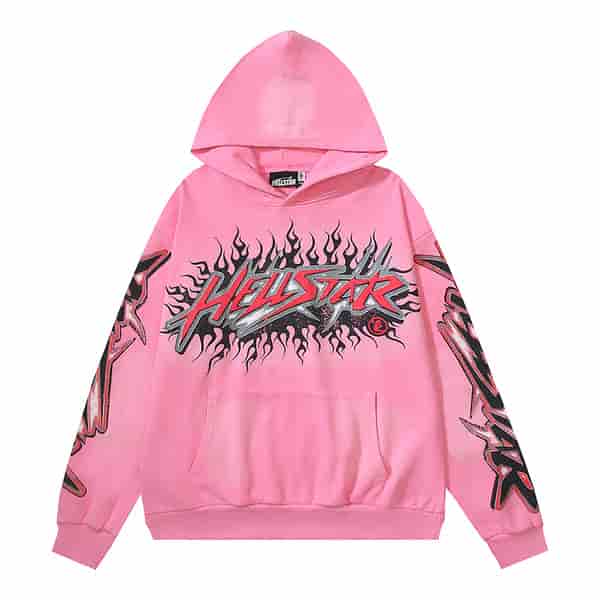 Hellstar Vintage Vintage Pink Hoodie AA08022313 AA05022314