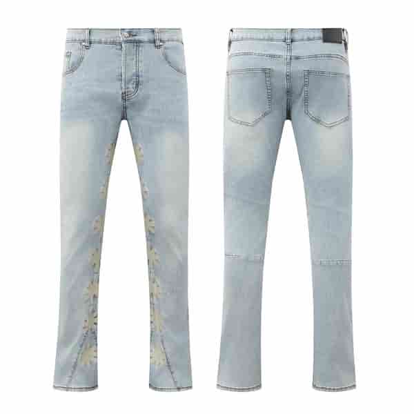 LOSTSHDWS Simple Light Colored Printed Jeans AA38115003