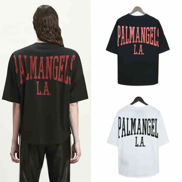 Palm Angels Simple Casual Letter Printed T-shirt AO55010068
