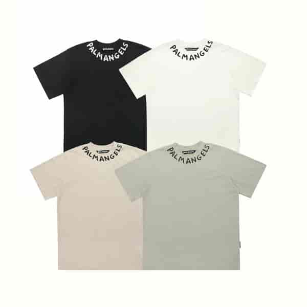 Palm Angels Collar Letter Versatile T-shirt AO50010092