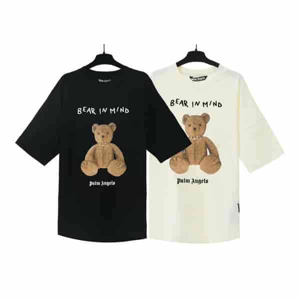 Palm Angels Little Bear Letter Printed T-shirt AO55010087