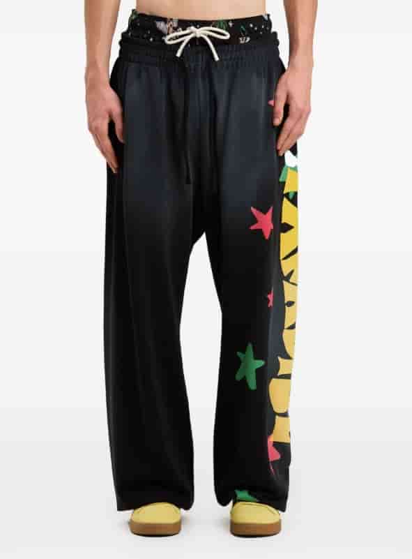 Palm Angels Half Printed Star Letter Pants AA02010060