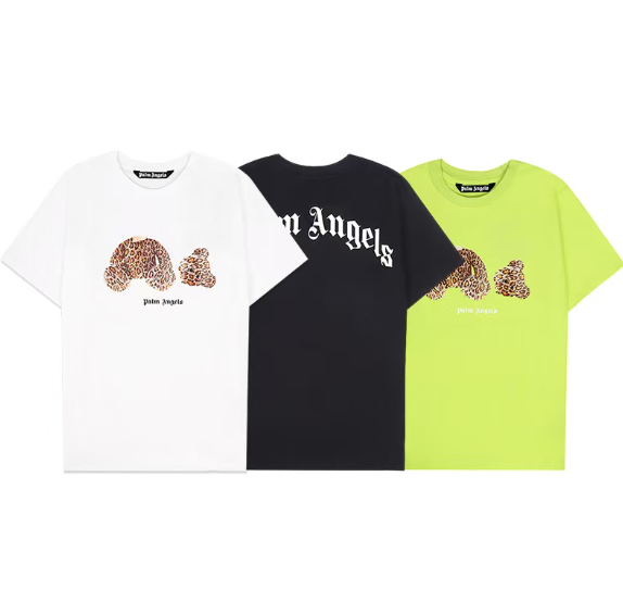 Palm Angels Leopard Print Teddy Bear T-shirt AO48010124