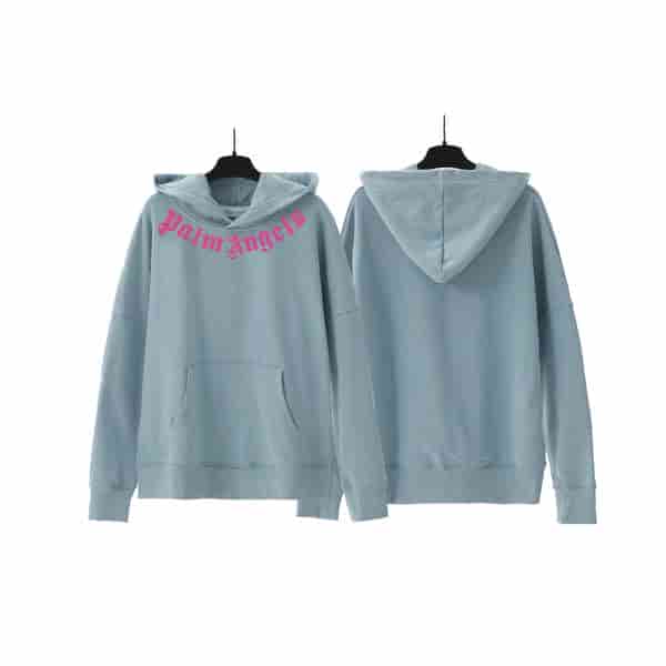 Palm Angels Simple Solid Color Letter Hoodie AO98010139