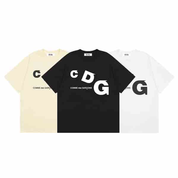 CDG PLAY Creative Letter Minimalist T-shirt AO50049022