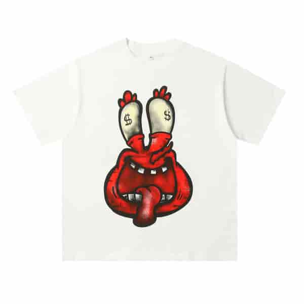 Billionaire Boys Club Funny graffiti crab boss T-shirt AO55116016