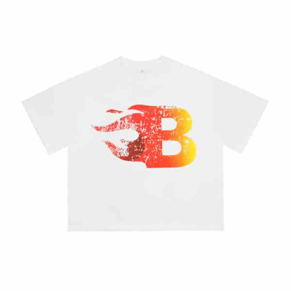 Billionaire Boys Club Creative Flame Letter T-shirt AO55116005