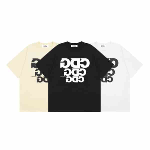 CDG PLAY Trendy And Minimalist Letter Logo T-shirt AO50049040
