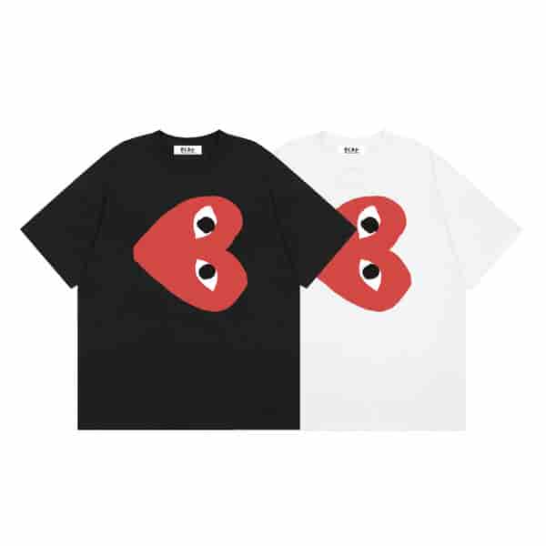 CDG PLAY Classic Logo Printed T-shirt AO50049033