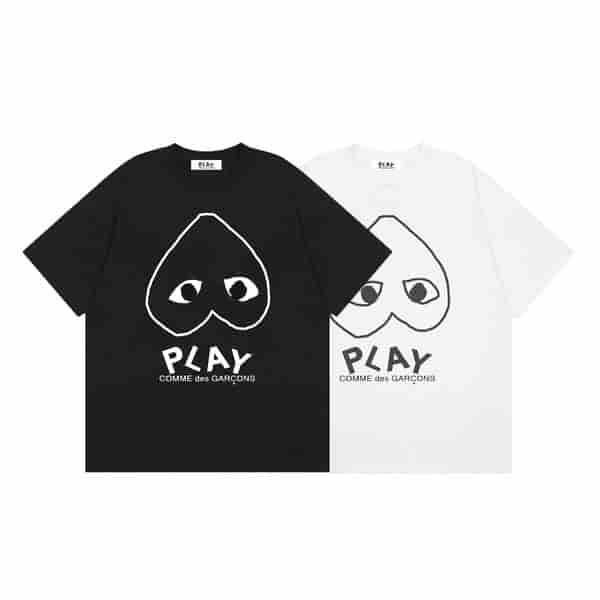 CDG PLAY Graffiti Logo Simple T-shirt Reversed Design AO50049029