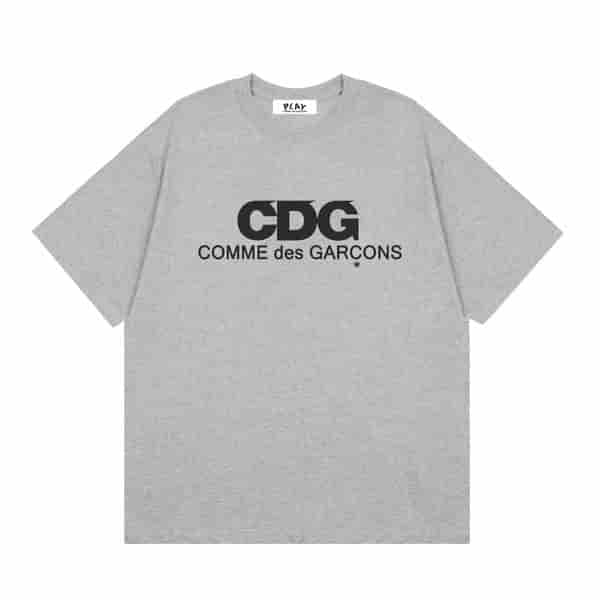 CDG PLAY Simple Letter Short Sleeved Shirt AO50049014