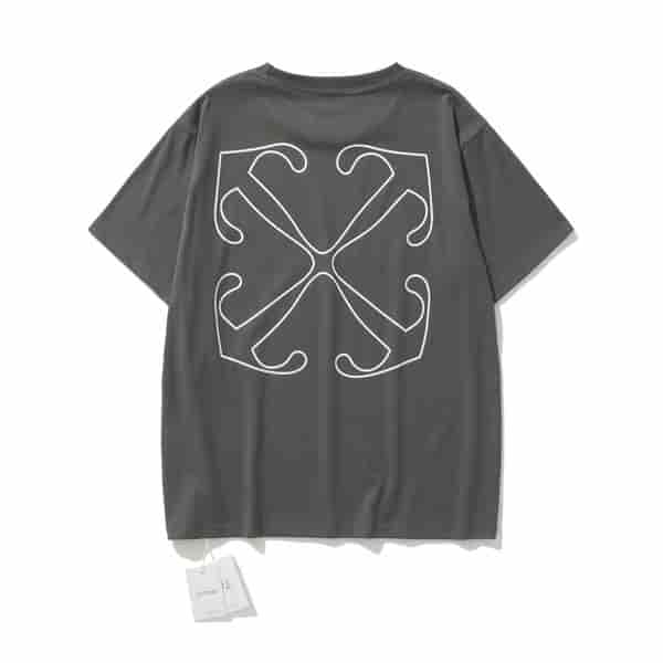 OFF-WHITE Simple retro printed logo T-shirt AO55021100