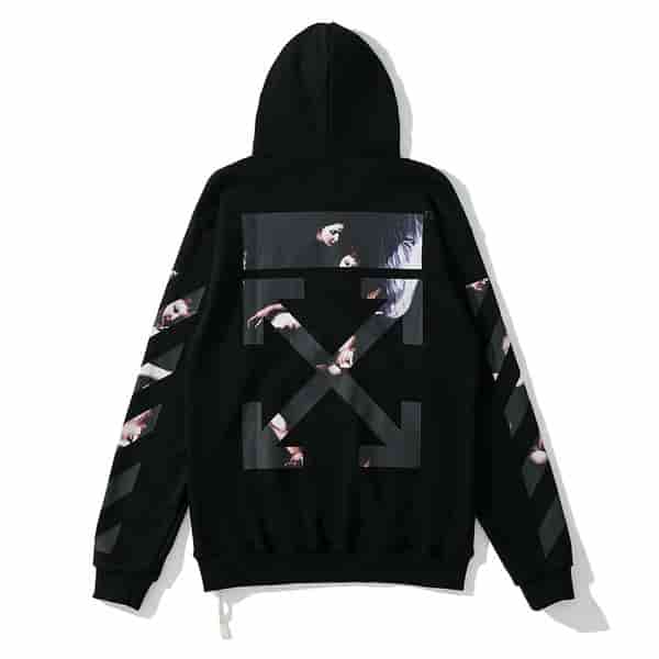 OFF-WHITE Retro oil painting arrow hoodie AO98021119