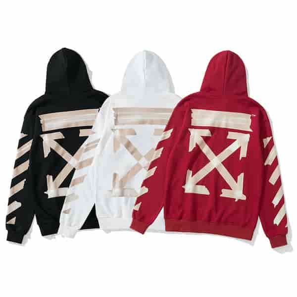 OFF-WHITE Classic sticker arrow hoodie AO85021116