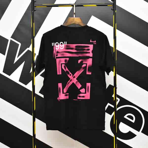 OFF-WHITE Trendy fluorescent arrow T-shirt AO55021077