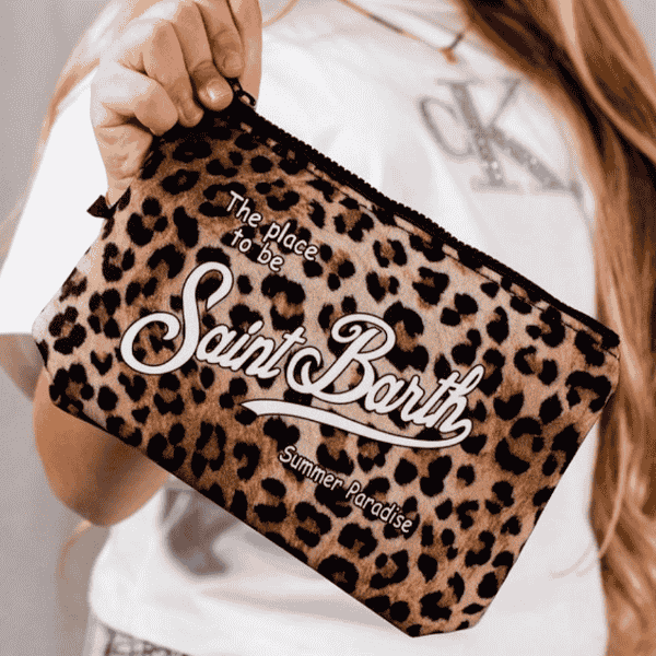 Saint Barth Leopard Print Handbag BO50033004