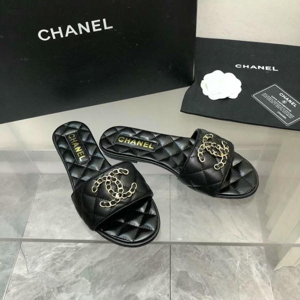 Chanel Chain Diamond Grid Slippers CA15350021