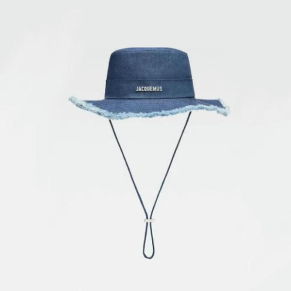 Jacquemus Cowboy Blue Fringed Fisherman Hat DO60253003