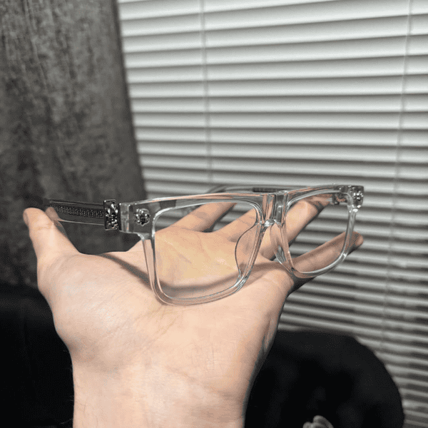Chrome Hearts Transparent Thick Framed Sunglasses DO50145003