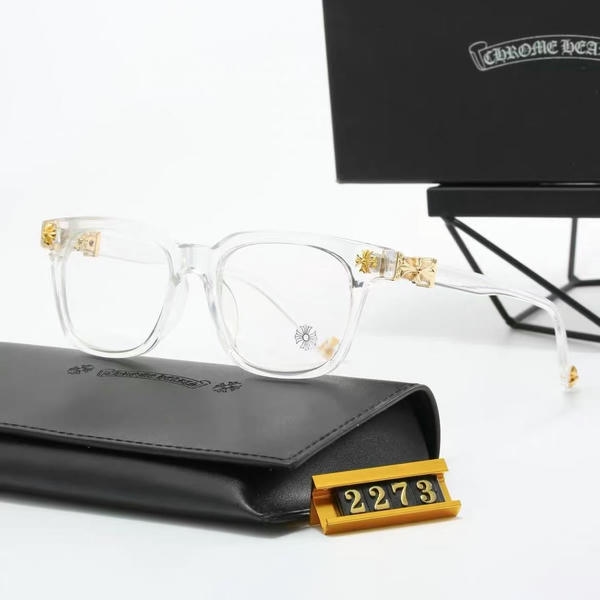 Chrome Hearts Transparent Thick Framed Sunglasses DO45145004