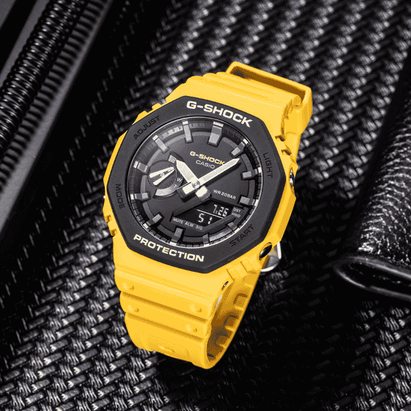 Casio Farmhouse Oak Octagonal Carbon Fiber Watch GB00005007