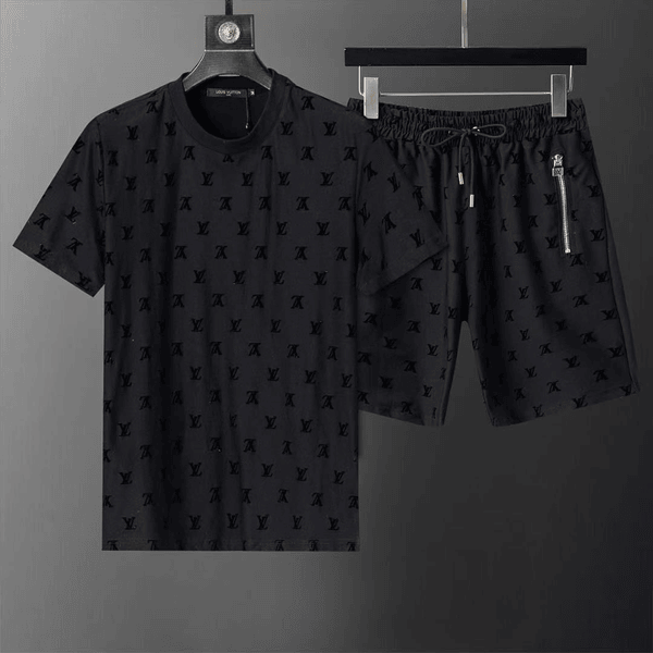 Louis Vuitton Versatile Logo Printed Short Sleeved Set AA80045170