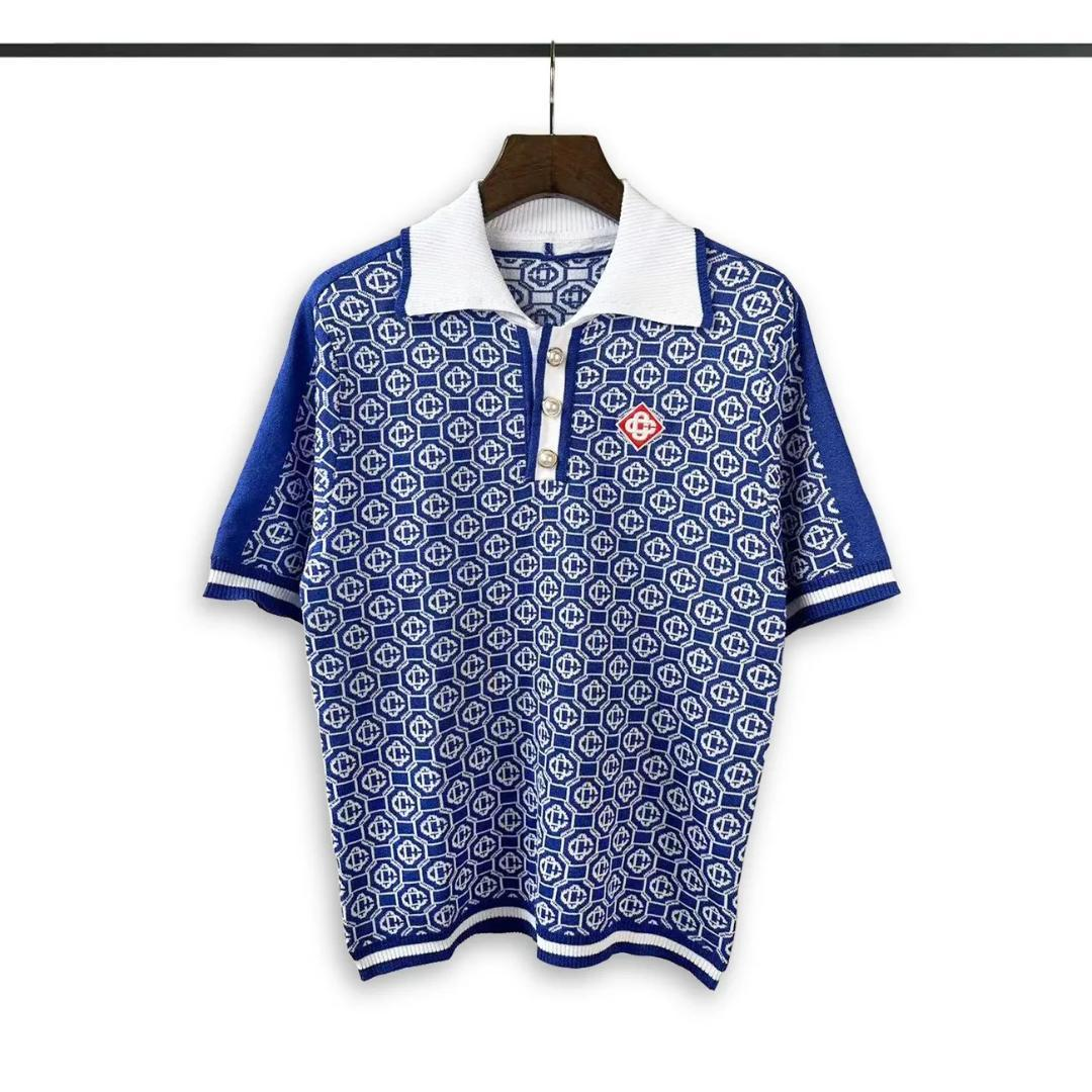 Casablanca Retro Patterned Short Sleeved Shirt AA40046174