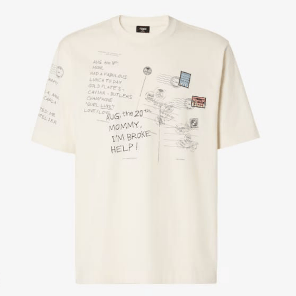 Fendi Printed Stamp T-shirt AO85031033
