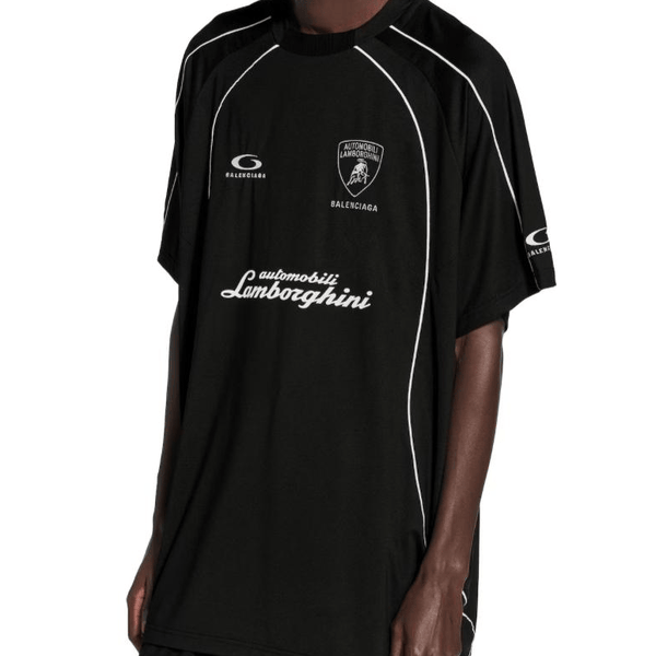 Balenciaga Black Thin Football Jersey AA10037099