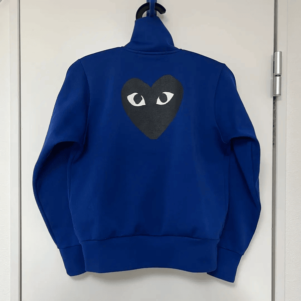 CDG PLAY Blue Printed Logo Jacket AA65049044
