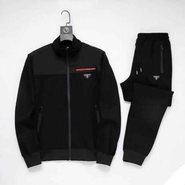 Prada Stand Up Collar Long Sleeved Jacket Set AB88043054