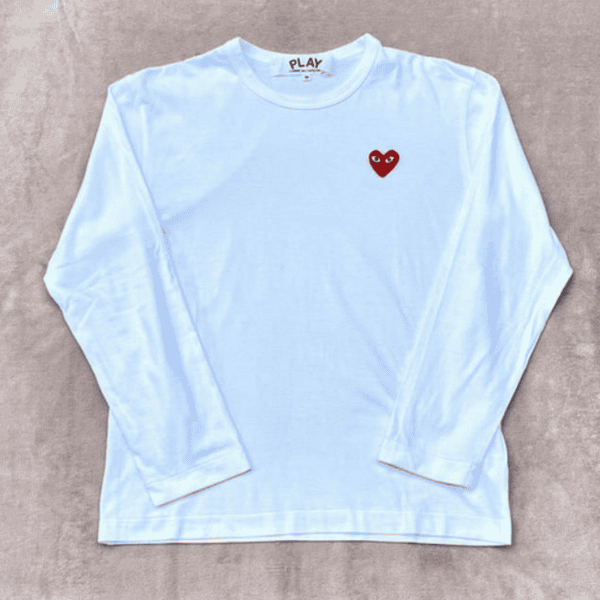 CDG PLAY Logo Long Sleeved T-shirt AO85049047