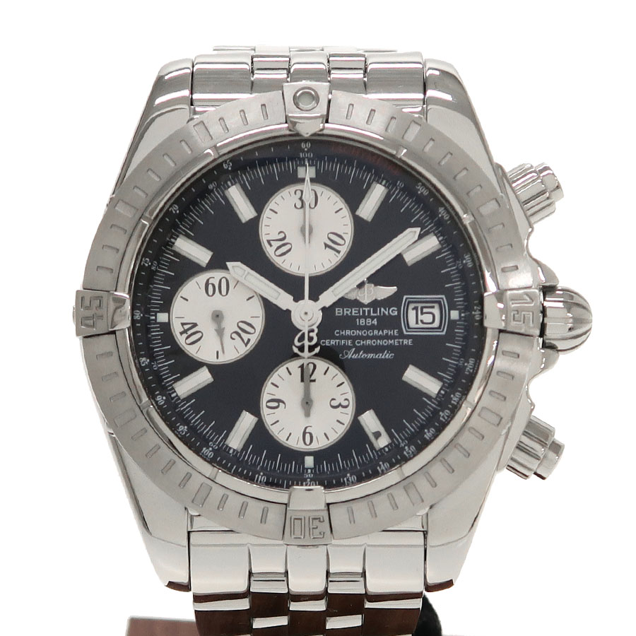 Breitling Automatic Watch UnisexBlack Leather GE50018002