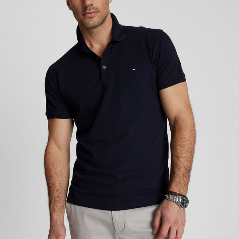 Tommy Hilfiger Flip Collar Minimalist Business Shirt AO75100003