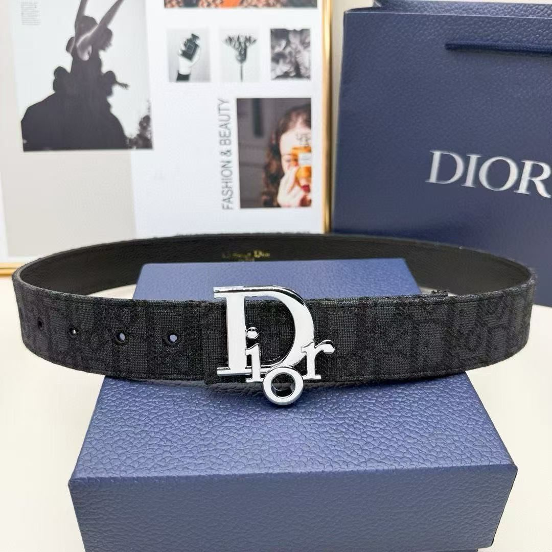 Dior Embroidered Belt Metal Buckle DA20212006