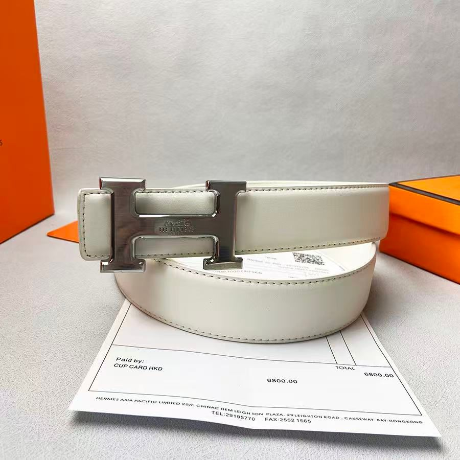 Hermès Metal Buckle Logo Waistband DO60215012
