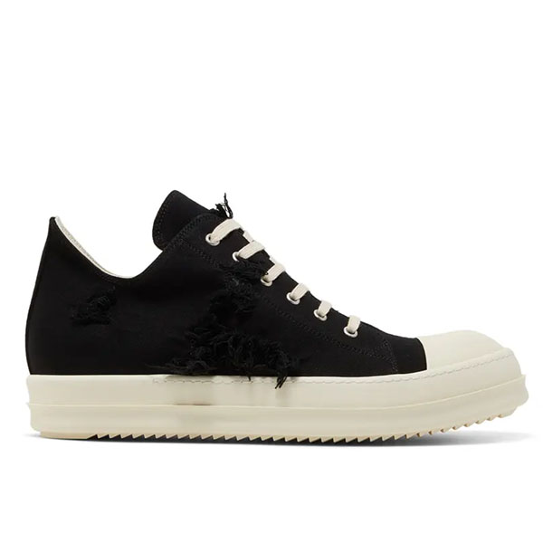 Rick Owens DRKSHDW Strobe Cotton Denim Slashed Low CC20350401