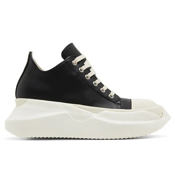 Rick Owens Wmns DRKSHDW Strobe Leather Abstract Low CC60350531
