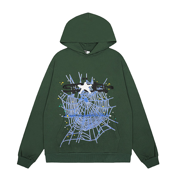 Sp5der Web Hoodie in "Hunter Green AO950110741