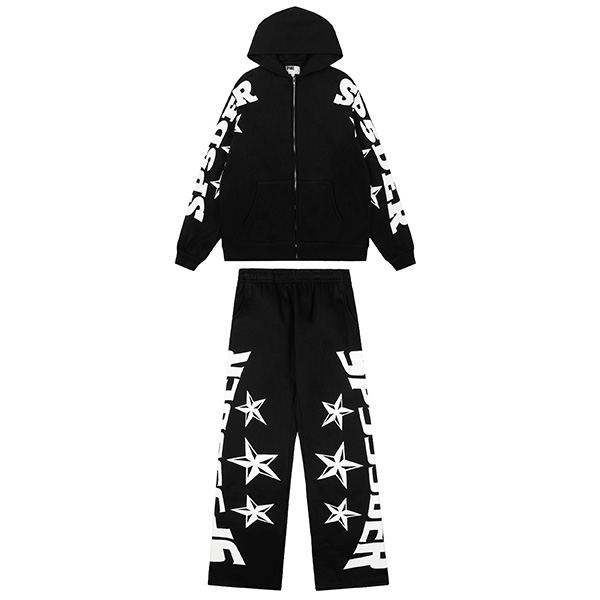 Sp5der MX555 Zip-up Hoodie Set AA000110881 AO900110891