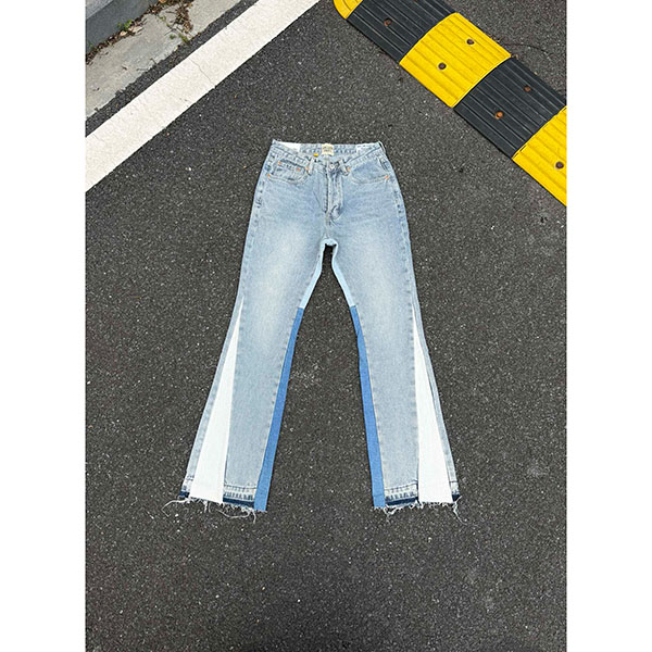 Gallery two-tone flared jeans AA200060121