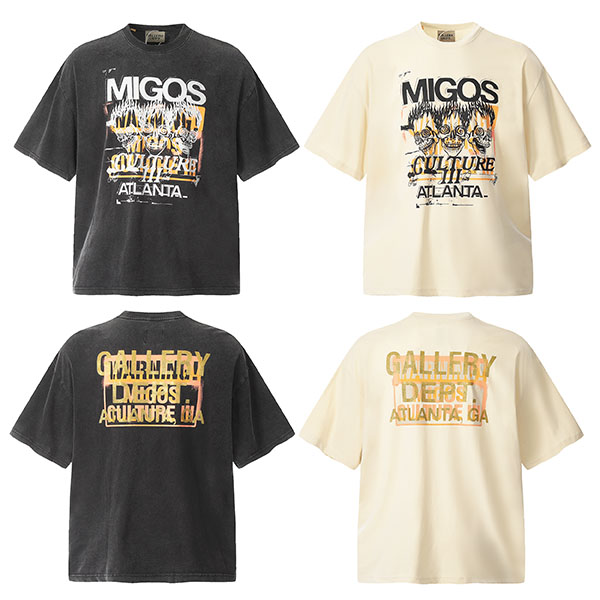 Migos x Gallery Dept. For Culture III Three Skulls T-shirts AO580061451