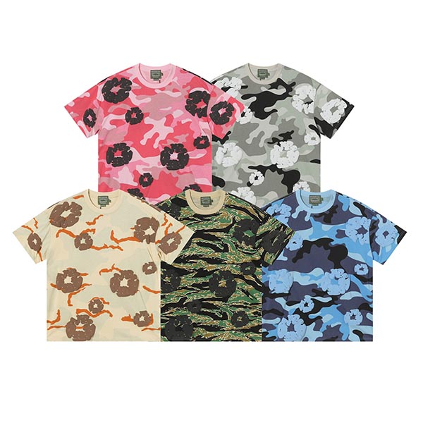 Denim Tears Camo Cotton Wreath T-shirts AO550030071