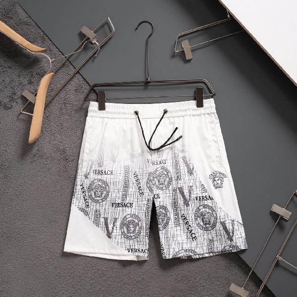 Versace Men’s White All-Over Medusa and Greca Pattern Shorts AO70097004