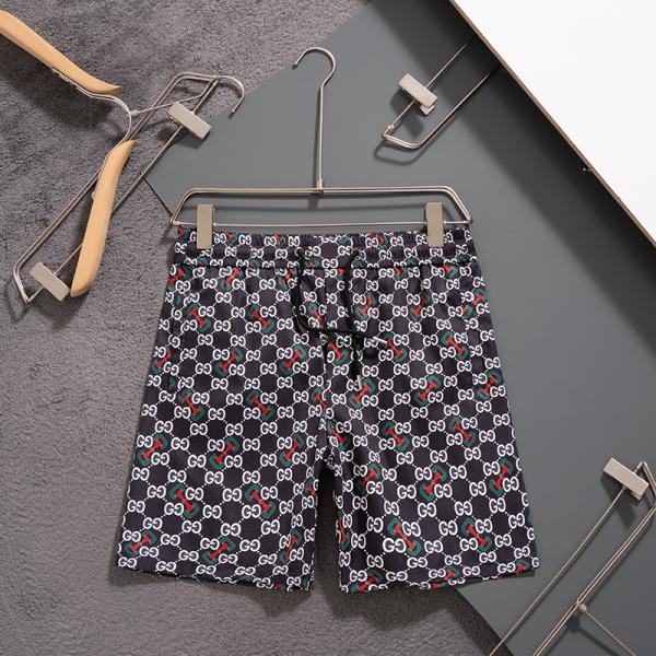 Gucci Men's GG Supreme Monogram Shorts with Cherry Print AO80056081