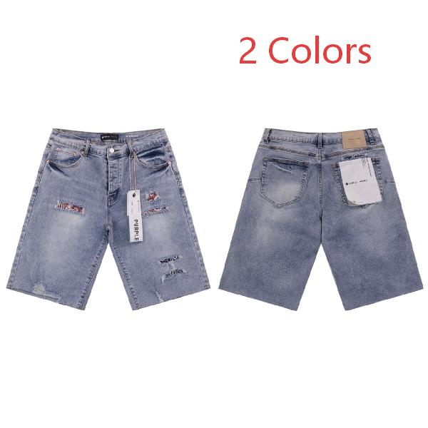 Purple Brand P011 Rip and Repair Distressed Denim Shorts AO95005011