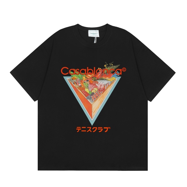 Casablanca Tennis Club Icon Triangle-Print Graphic T-Shirt AO55046082